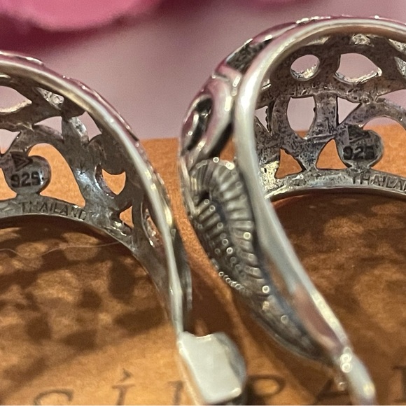 Silpada Sterling Silver Filigree Hoop Earrings P1844 - Picture 10 of 12